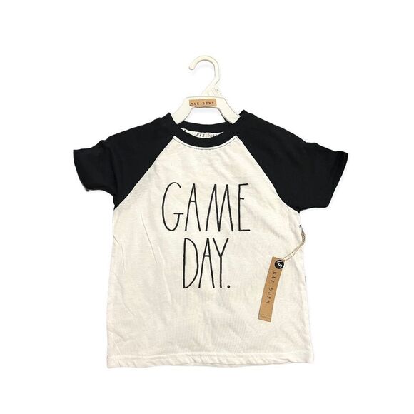NWT Youth Rae Dunn Game Day Graphic Tee Shirt - Sz 5 - Picture 1 of 1